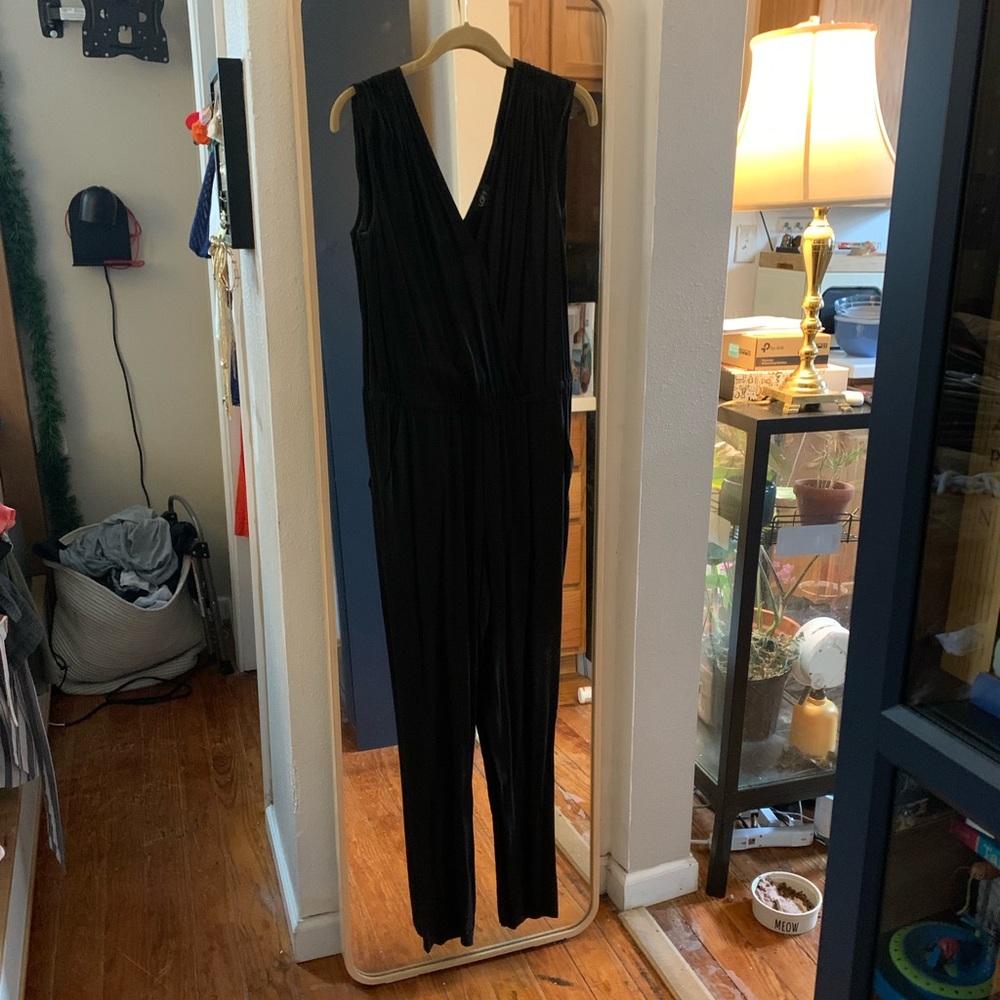 Black Loft Cotton Jumpsuit